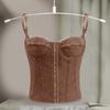 Slim Fit Lace Corset Sleeveless Suspender Vest Spicy Girl Style Crop Tops  Travel
