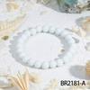 European American Cool Style Moonstone Gradient Bead Elastic Bracelet, Stackable for a High-End Daily Look