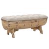 Day and Night - Day and Night Storage Bench Solid Wood and Fabric 103x51x44 Cm