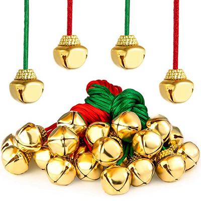 12 pezzi collane di campane di Natale per artigianato forniture per feste di Natale