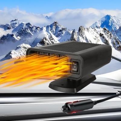 Portable Car Heaters for Vehicle, 12V Car Heater That Plugs Into Cigarette Lighte, 2 In 1 Heating & Cooling Fast Windshield Defrost Defogger