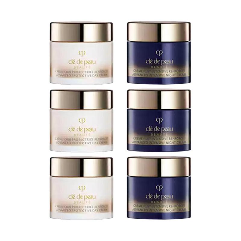 CPB Skin Key Diamond Radiance Day and Night Cream Sample Trial Kit Firming and Moisturizing six piece set коричневый