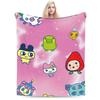 New Tamagotchis Cartoon Games Blanket Soft Fleece Cozy Throw Blanket Machine Washable