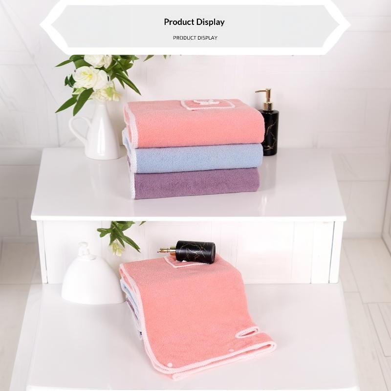 Soft Coral Fleece Wearable Bath Towel With Front Pocket Fast Water Absorption For Home Shower Spa Daily Use