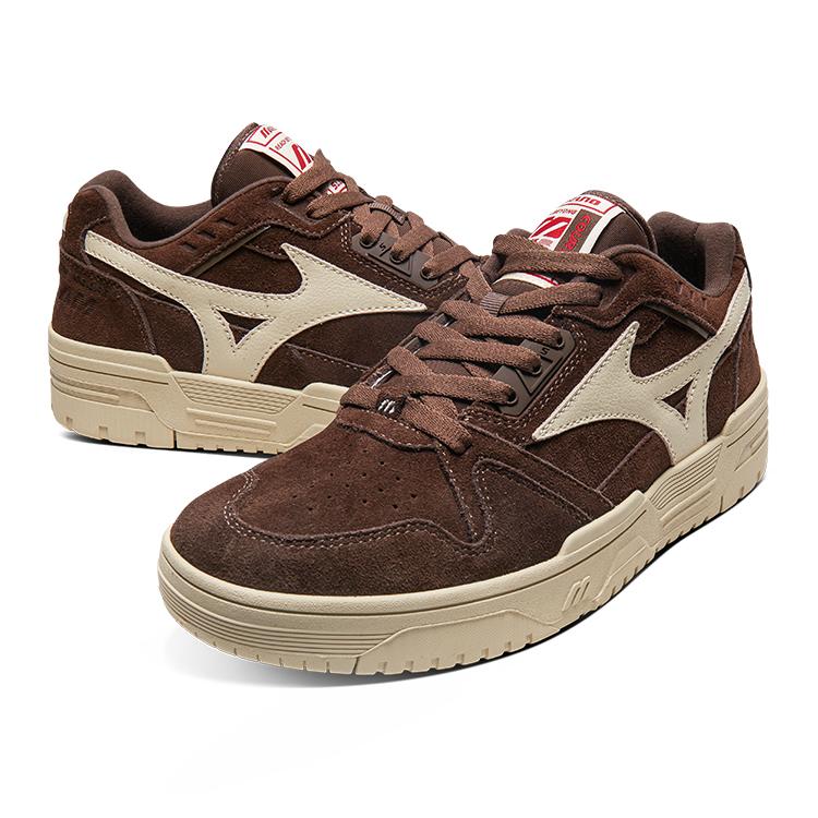 Mizuno Trendy Komfortable Sklisikre Slitesterke Lavsko Fritidssko Unisex Fritidssko Mørkebrune D1GH241401
