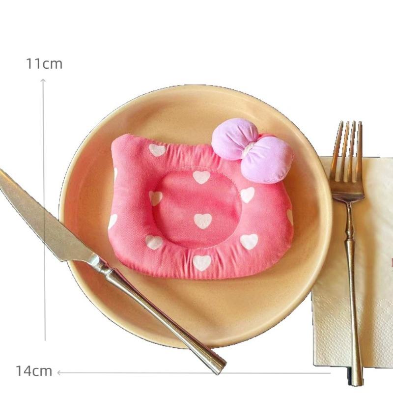 Adorable Cat Face Coasters Heat Resistant Non Slip Multipurpose Cartoon Cotton Pads For Kitchens Jewelry Storage