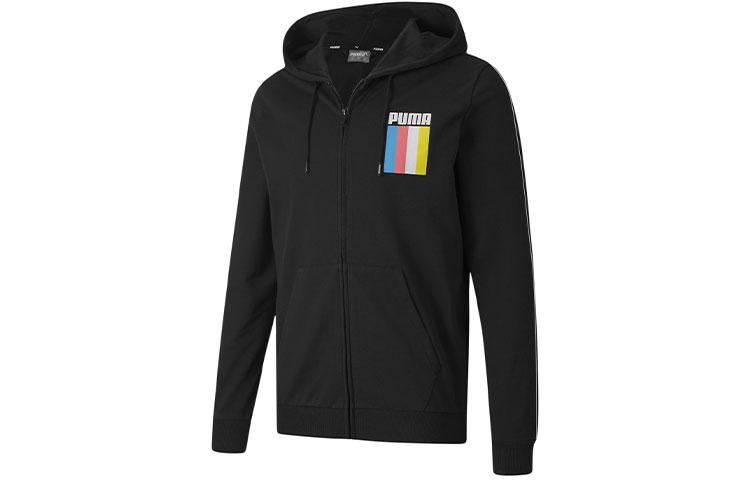 PUMA Праздничные толстовки Мужские Черный Умеренный Кардиган 585062-01 M
