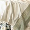 Set da quattro pezzi per letto in cotone a fibra lunga di classe A, lenzuolo con angoli ricamato, lenzuolo con angoli, copripiumino, puro cotone, ad alta densità, ad alto numero di titoli