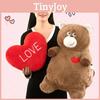 Cute Teddy Bear Plush Toy Flip Heart Pillow Cartoon Animal Doll Birthday Gift For Girls 40cm 0.35kg