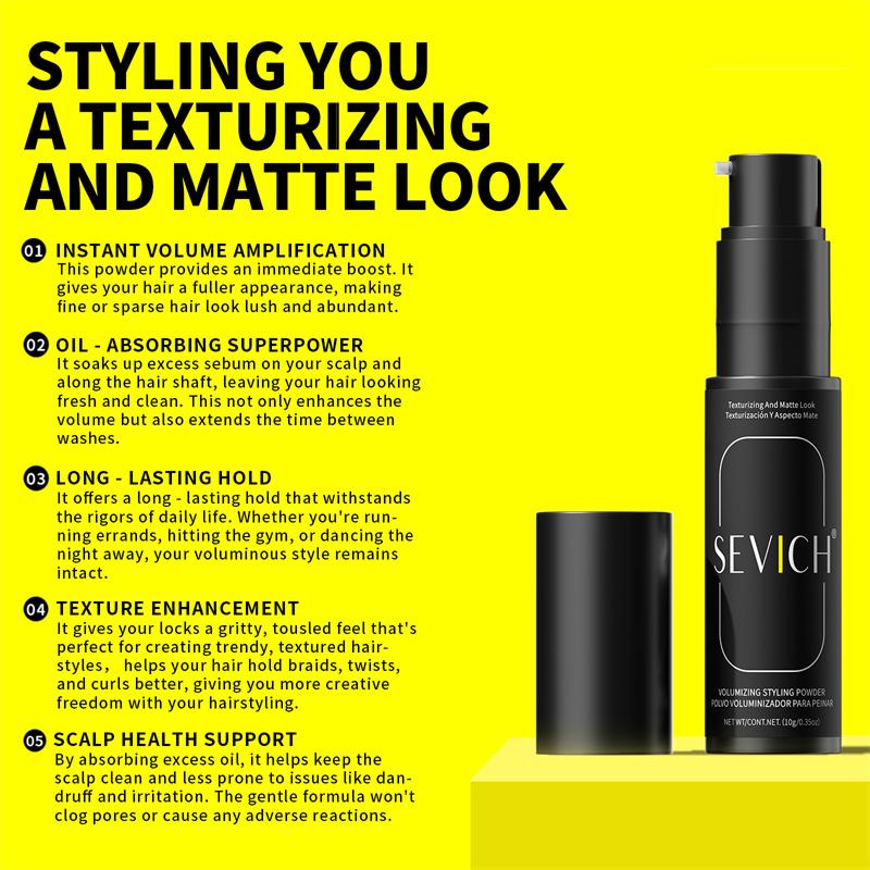 Volumizing Hair Powder SEVICH Long-Lasting Oil Control Fluffy Hair Powder Increase Hair Volume Enhancing Styling Hair Treatment Salon Hair Dry Shampoo