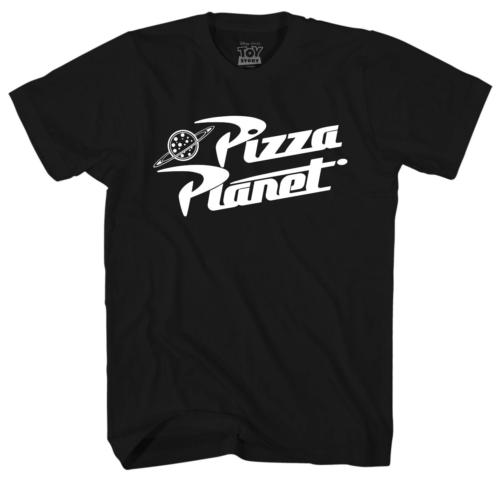 Disney Toy Story Pizza Planet Logo Men s Black T-Shirt XXL