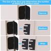 PVC Door Hinge Shims 15 Pcs 3.5Inch X 1.08Inch X 0.060Inch for Fast Door Adjustment Without Disassembly or Replacement