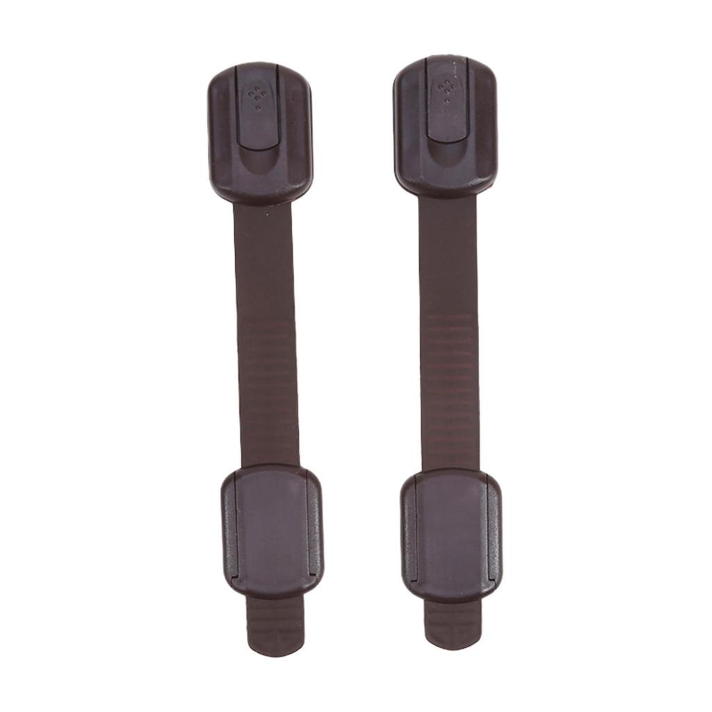 2Pcs Child Safety Strap Locks Baby Locks For Cabinets And Drawers Toilet Fridge,Adhesive Cabinet Drawer Door Latches-2 Style