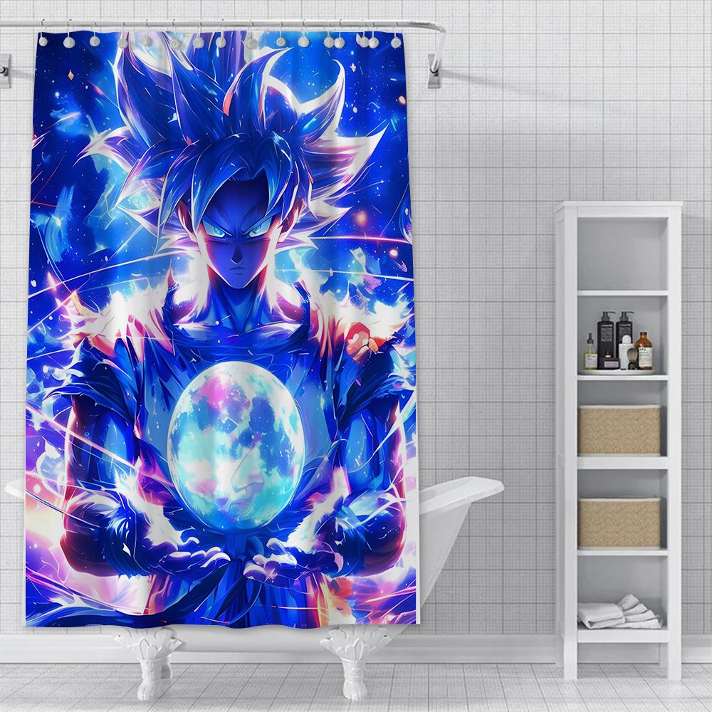 Shower Anime For G-Gokus Curtain Waterproof Polyester Fabric Paint Colorful Bath Curtains Home Bathroom Decor Curtain With Hook