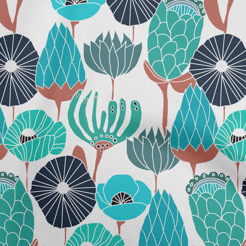 oneOone Cotton Flex Gray Fabric Tropical Floral Quilting Supplies Print Sewing Fabric By The Yard 40 Inch