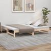 Vidaxl Extendable Bed, 2X(90X190) Cm, Light Pine Wood