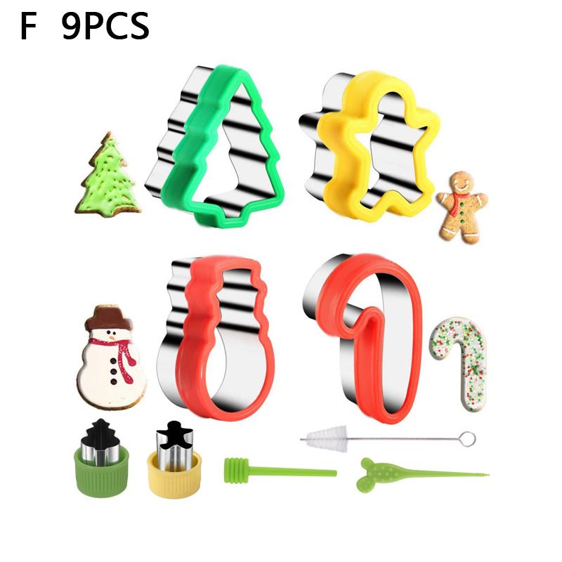 

Stainless Steel Christmas Cookie Cutters Set Gingerbread Tree Mold Christmas Cake Decoration Gift DIY Baking Biscuit Mould