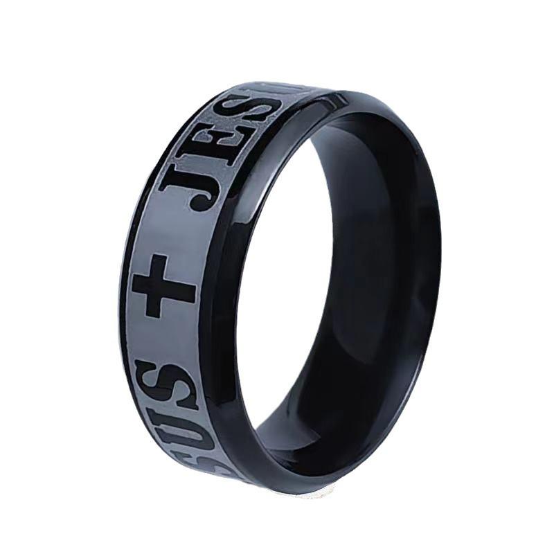 High-End Men's Stainless Steel Hip-Hop Ring - No Fade Titanium Steel Jewelry