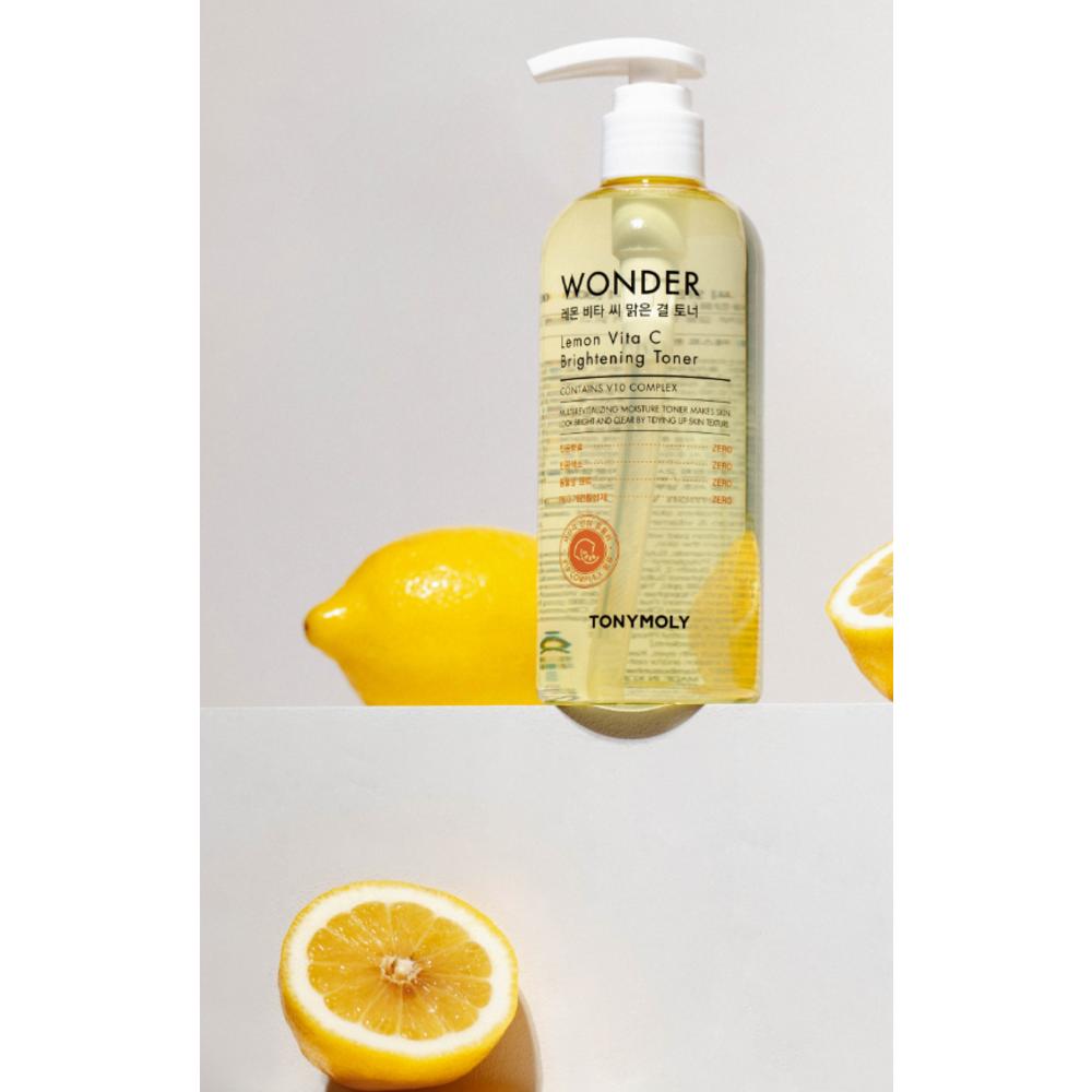 Tony Moly Wonder Lemon Vita C Clear Texture Toner, 300ml, 2 Packs