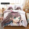 3d Printing anime Kawaii Girls Kizuna AI Bedding Set Single Twin Full Queen King Size Bed Set Adult Kid Bedroom Duvet cover Sets