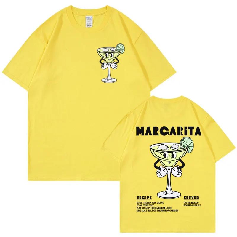 Margarita Meme Tshirt Funny Cocktail Unisex Vintage Cartoon Tee Shirt Men Fashion Aesthetic Summer Pop Art Short Sleeve T Shirt