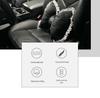 Summer Car Headrest Ventilated Comfortable Neck Pillow with Red Lace Camellia Design and Waist Support