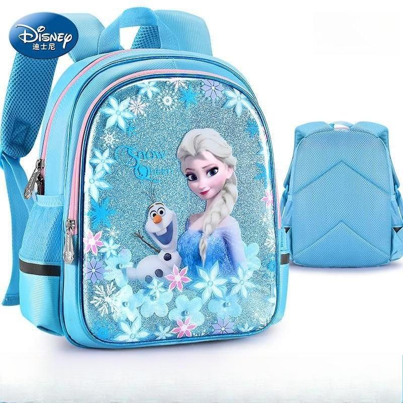 Disney Zaini Scolastici per Bambini Principessa Elsa di Frozen, Zaini Carini Multicolore Opzionali, Zaini per Scuola Elementare Ragazzi e Ragazze, Zaini per Scuola Materna