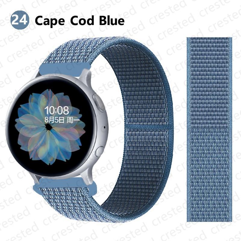 Armband fr Samsung Galaxy Watch 46 mm 42 mm Gear S3 Frontier Active 2 40  mm 44 mm S2 fr Huawei Watch 3 GT 2 2e Pro Amazfit Bip Nylon-Sportbnder  gnstig kaufen