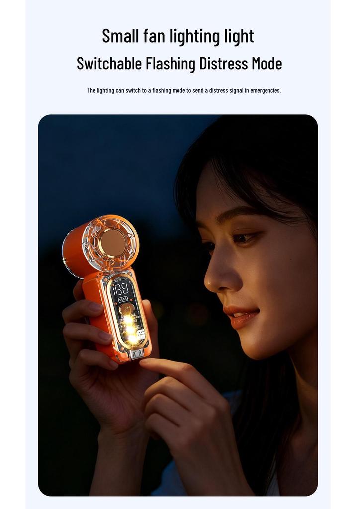 X699 High-Speed Portable Handheld Fan: USB Rechargeable, Mini Pocket-Sized with Powerful Wind.