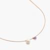 J.Lauren 03N0690 February Birthstone Amethyst Pearl Long Necklace
