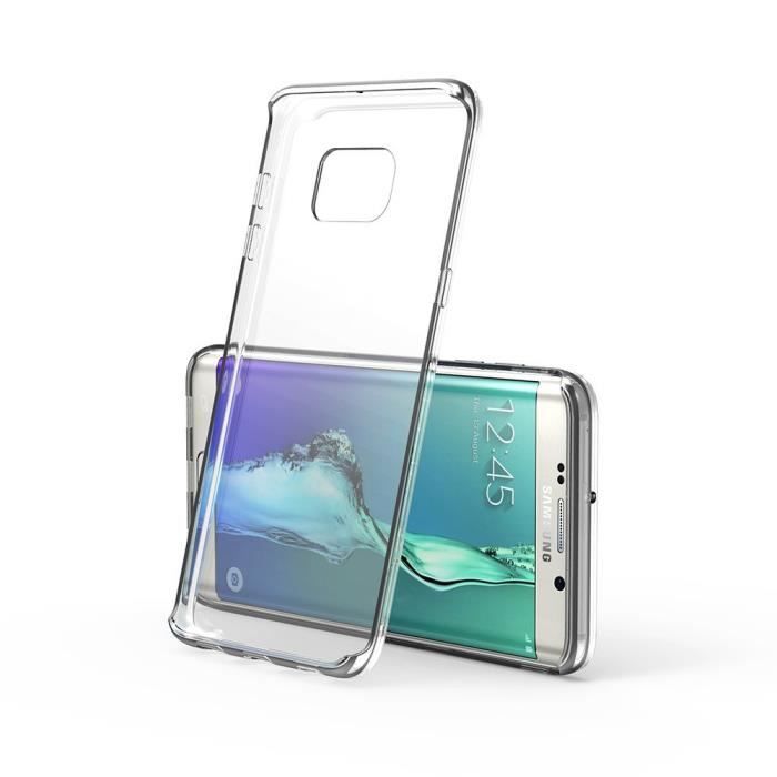 Case - Phonillico® - SAMSUNG GALAXY S6 EDGE PLUS - Soft Silicone - Ultra Thin - Transparent