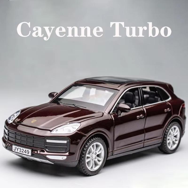 

2025 new 1:32 Cayenne Turbo car alloy car model simulation car decoration collection gift toy Die casting model коричневый