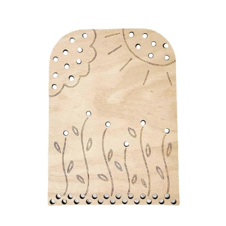 Holz Handwerk Blumen Blätter Sammlerbrett Stützständer für Blumenarrangements
