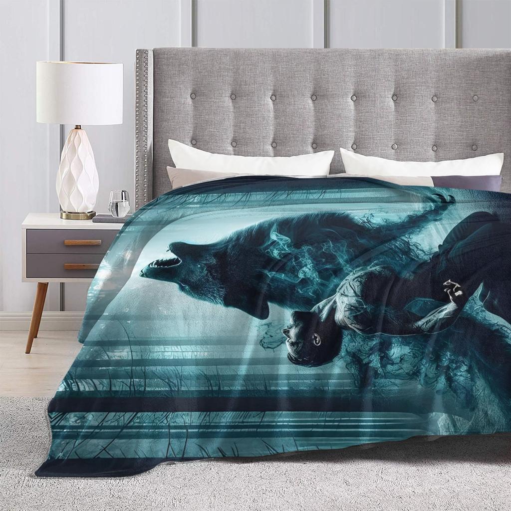 Teen Wolf  Blanket Coral Fleece Plush Movies Super Warm Throw Blanket for Airplane Travel Bedroom Quilt