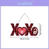 Day Valentines Paper Door Hanging With Heart Flower Design For Party Decor