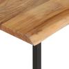 Coat Rack with Natural Edge 100 X 35 X 22 Cm Solid Acacia Wood