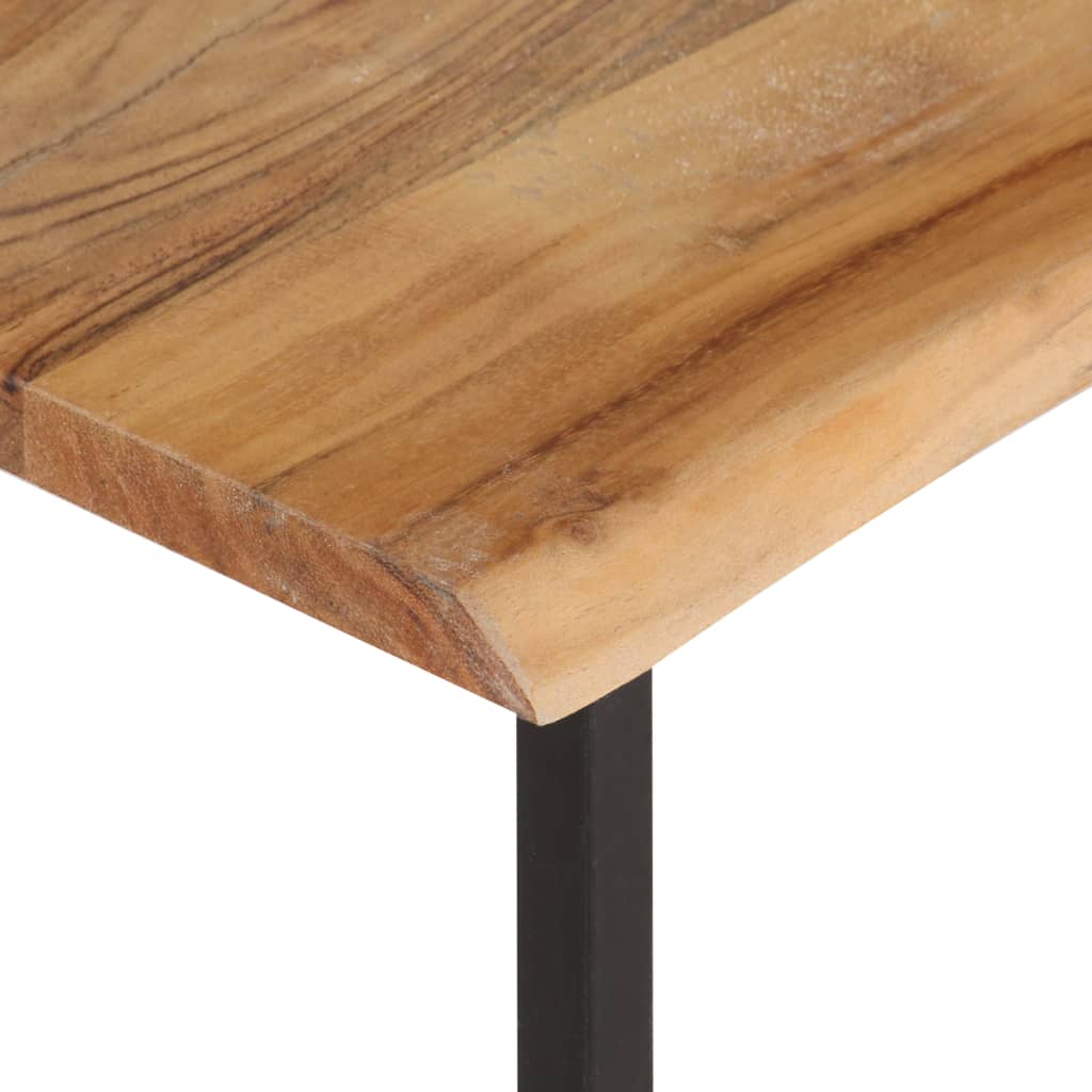 Coat Rack with Natural Edge 100 X 35 X 22 Cm Solid Acacia Wood