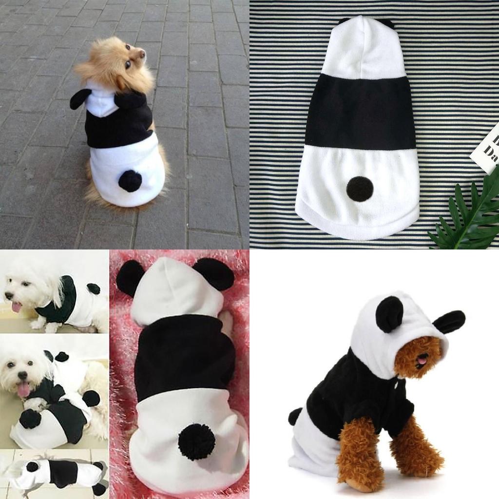 Cozy Panda Transformation Pet Clothing For Dogs And Cats In White