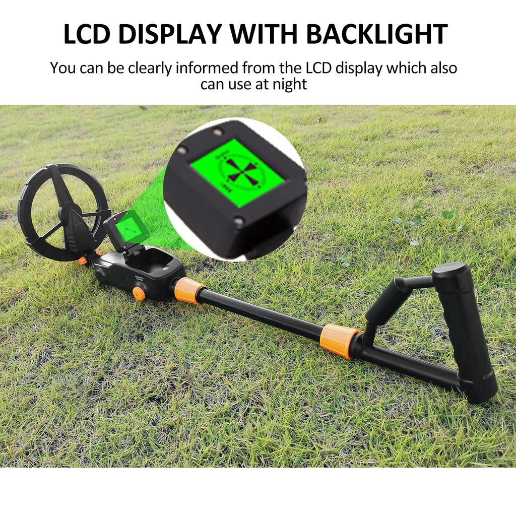 MD-1008A Metal Detector for Kids, Waterproof Search Coil Kids Metal Detector with LCD Display &   Stem, High Accuracy Professional Metal Dete