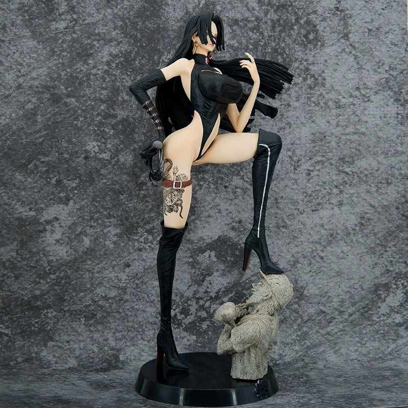 48Cm  One Piece Leather Jacket Empress Boa Hancock Model Figurine Desktop Decoration Action Figures Fans Collect Gift
