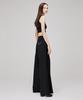 Meuameu Signature Unbalance Band Pin Tuck Flare Slacks