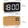 Digital Alarm clocks Wooden Digital Alarm Clock LED Alarm Clock with Large Display Desk Clocks for OfficeBedside Clock