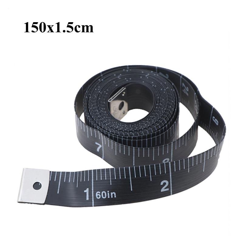 1PC 60in 150cm Body Measuring Ruler Sewing Tailor Tape Measure Mini Soft Flat Ruler Centimeter Meter Sewing Measuring Tape