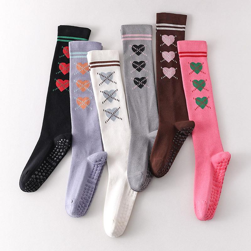 10Pair Pressure Stockings Children Dispensing Non-Slip Yoga Sports Socks Love College Wind Knee Calf Socks Women'S Socks
