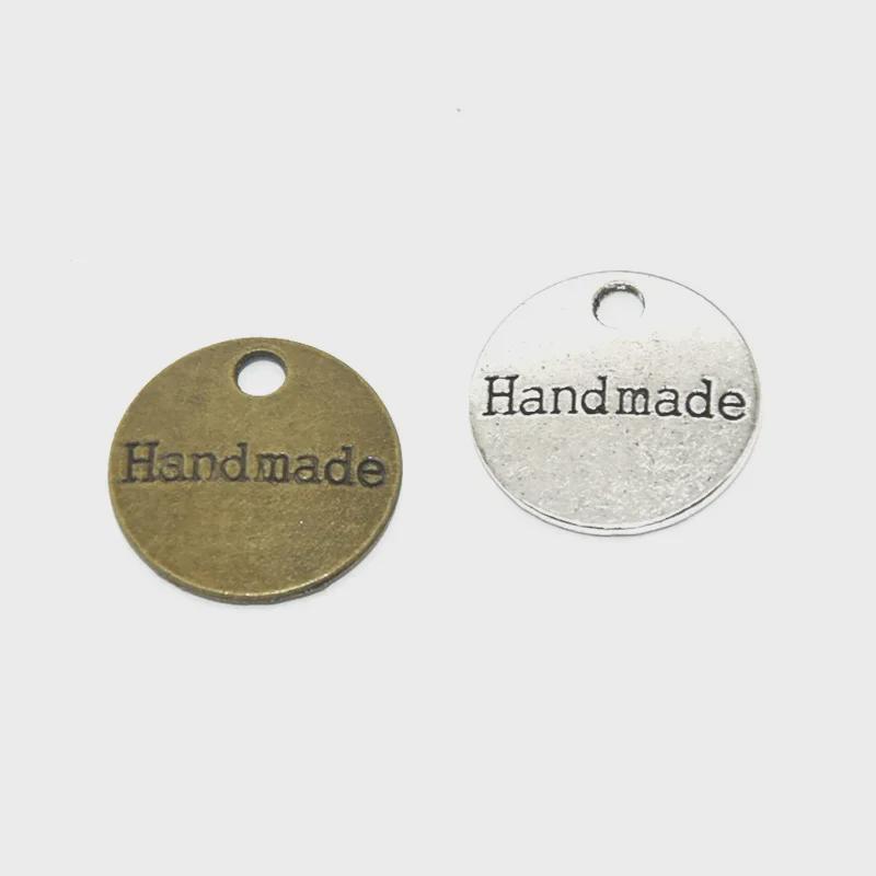 Handmade Alloy Double-Sided Letter Pendant Necklace