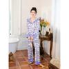 Dream Pajamas Women's Spring and Autumn New Ice Silk Satin Home Clothes Set