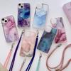 Crossbody Necklace Lanyard Cord Phone Case For Moto Edge 50 Fusion Ultra G85 G84 G54 G34 G24 G14 G04 E13 E32 G13 G23 G53 Cover