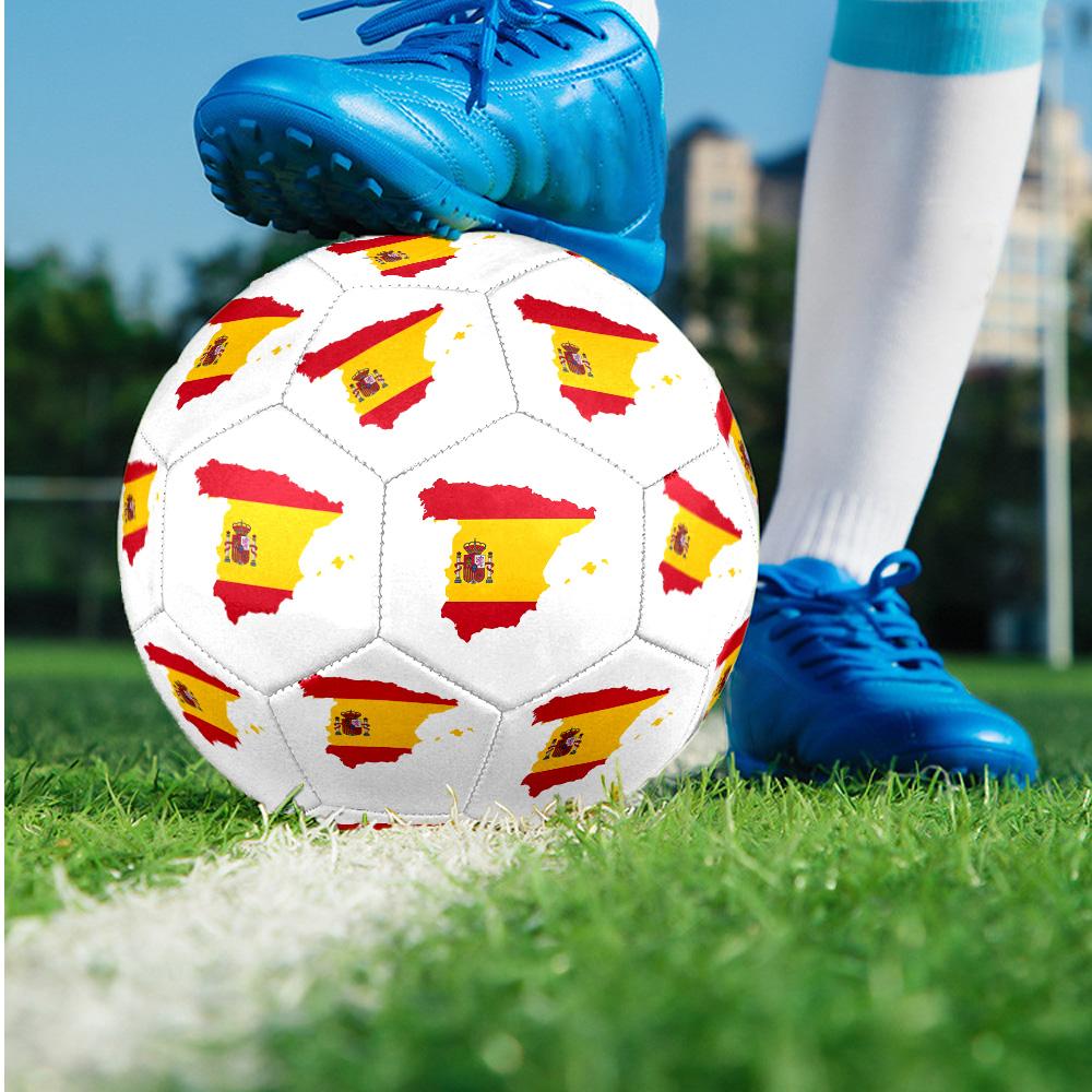 Spain Theme soccer ball Size 5 Soccer Ball Soft Touch Professional Training Football for Outdoor Sports