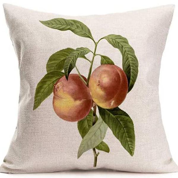 Popular Green Plant Linen Pillowcase Modern Simple Home Sofa Living Room Pillow Cushion