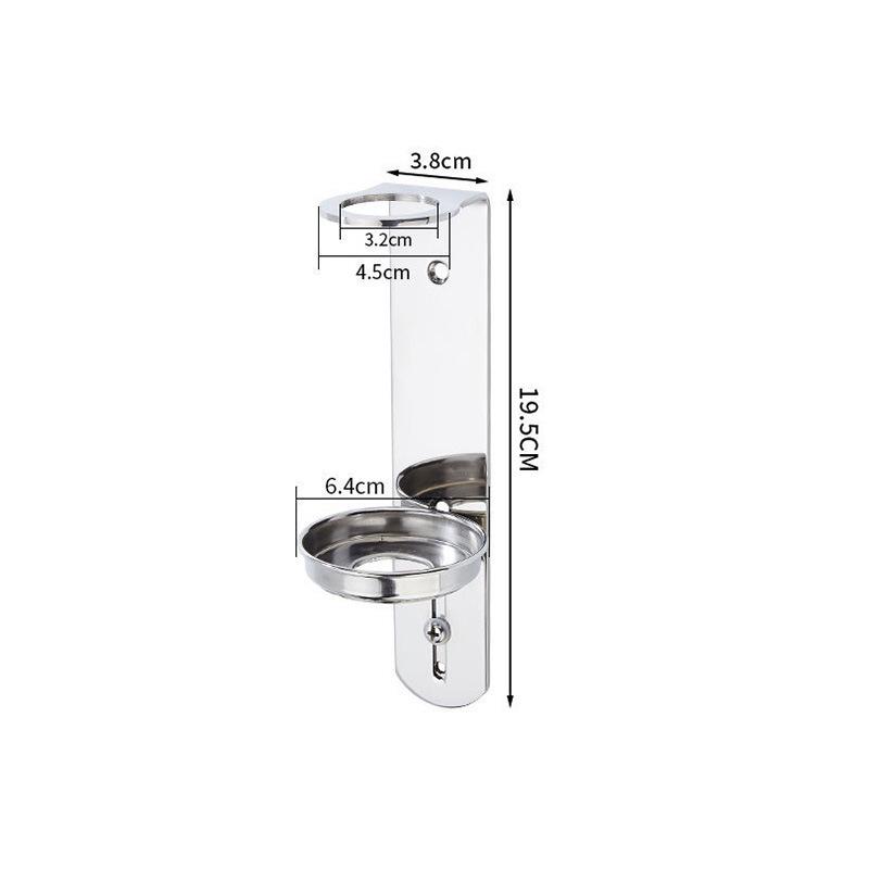 Punch-Free Wall-Mounted Soap & Shampoo Dispenser